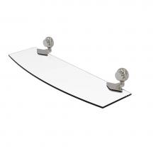 Allied Brass 433T/18-SN - Venus Collection 18 Inch Glass Shelf with Twist Accents