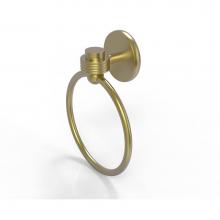 Allied Brass 7116G-SBR - Satellite Orbit One Collection Towel Ring with Groovy Accent