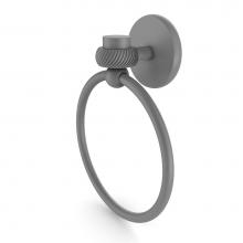 Allied Brass 7116T-GYM - Satellite Orbit One Collection Towel Ring with Twist Accent