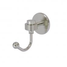 Allied Brass 7120G-SN - Satellite Orbit One Robe Hook with Groovy Accents