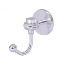 Allied Brass 7120T-SCH - Satellite Orbit One Robe Hook with Twisted Accents