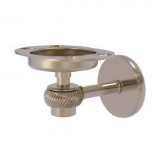 Allied Brass 7126T-PEW - Satellite Orbit One Tumbler and Toothbrush Holder with Twisted Accents