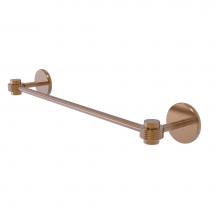Allied Brass 7131G/18-BBR - Satellite Orbit One Collection 18 Inch Towel Bar with Groovy Accents