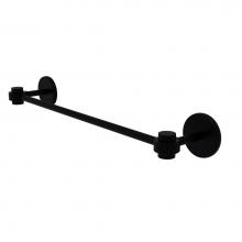 Allied Brass 7131G/24-BKM - Satellite Orbit One Collection 24 Inch Towel Bar with Groovy Accents
