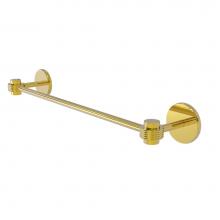 Allied Brass 7131G/24-PB - Satellite Orbit One Collection 24 Inch Towel Bar with Groovy Accents