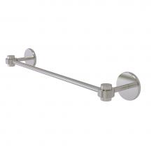 Allied Brass 7131G/24-SN - Satellite Orbit One Collection 24 Inch Towel Bar with Groovy Accents