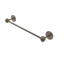 Allied Brass 7131T/24-ABR - Satellite Orbit One Collection 24 Inch Towel Bar with Twist Accents
