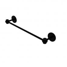 Allied Brass 7131T/30-BKM - Satellite Orbit One Collection 30 Inch Towel Bar with Twist Accents