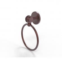 Allied Brass 7216D-CA - Satellite Orbit Two Collection Towel Ring with Dotted Accent