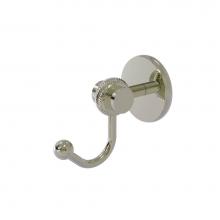 Allied Brass 7220T-PNI - Satellite Orbit Two Collection Robe Hook with Twisted Accents