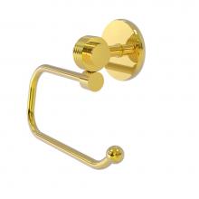 Allied Brass 7224EG-PB - Satellite Orbit Two Collection Euro Style Toilet Tissue Holder with Groovy Accents
