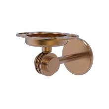 Allied Brass 7226D-BBR - Satellite Orbit Two Collection Tumbler and Toothbrush Holder with Dotted Accents