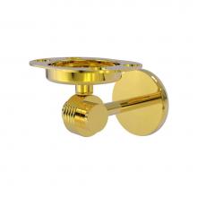 Allied Brass 7226G-PB - Satellite Orbit Two Collection Tumbler and Toothbrush Holder with Groovy Accents