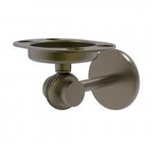 Allied Brass 7226T-ABR - Satellite Orbit Two Collection Tumbler and Toothbrush Holder with Twisted Accents
