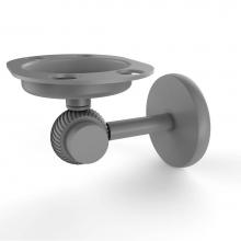 Allied Brass 7226T-GYM - Satellite Orbit Two Collection Tumbler and Toothbrush Holder with Twisted Accents