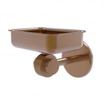 Allied Brass 7232G-BBR - Satellite Orbit Two Collection Wall Mounted Soap Dish with Groovy Accents