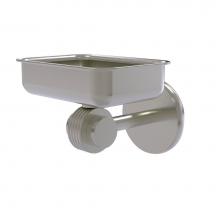 Allied Brass 7232G-SN - Satellite Orbit Two Collection Wall Mounted Soap Dish with Groovy Accents