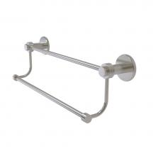 Allied Brass 9072G/24-SN - Mercury Collection 24 Inch Double Towel Bar with Groovy Accents