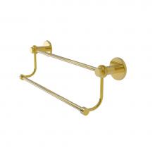 Allied Brass 9072T/24-PB - Mercury Collection 24 Inch Double Towel Bar with Twist Accents