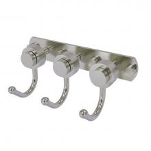 Allied Brass 920-3-SN - Mercury Collection 3 Position Multi Hook with Smooth Accent