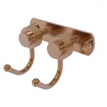 Allied Brass 920G-2-BBR - Mercury Collection 2 Position Multi Hook with Groovy Accent