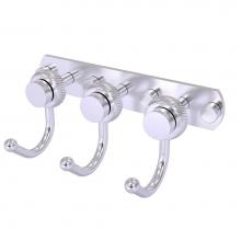 Allied Brass 920T-3-SCH - Mercury Collection 3 Position Multi Hook with Twisted Accent