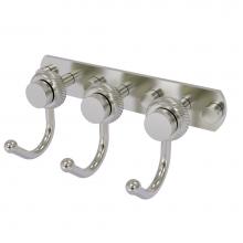 Allied Brass 920T-3-SN - Mercury Collection 3 Position Multi Hook with Twisted Accent