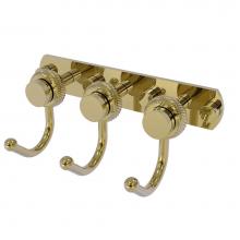 Allied Brass 920T-3-UNL - Mercury Collection 3 Position Multi Hook with Twisted Accent