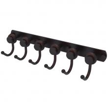 Allied Brass 920T-6-VB - Mercury Collection 6 Position Tie and Belt Rack with Twisted Accent