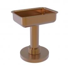 Allied Brass 956G-BBR - Vanity Top Soap Dish with Groovy Accents