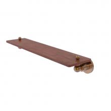 Allied Brass AP-1-22-IRW-BBR - Astor Place Collection 22 Inch Solid IPE Ironwood Shelf