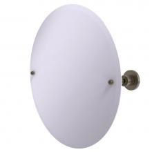Allied Brass AP-90-ABR - Frameless Round Tilt Mirror with Beveled Edge