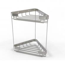 Allied Brass BSK-20DT-SN - Double Tier Corner Shower Basket