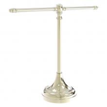 Allied Brass CC-11-PNI - Carolina Crystal Collection Guest Towel Stand - Polished Nickel