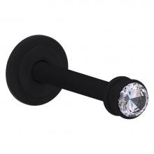 Allied Brass CC-22-BKM - Carolina Crystal Retractable Wall Hook - Matte Black