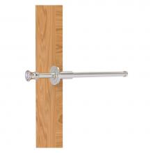 Allied Brass CC-23-SN - Carolina Crystal Collection Retractable Pullout Garment Rod - Satin Nickel