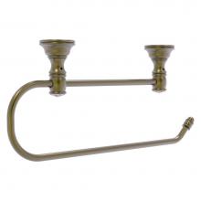 Allied Brass CC-25EC-ABR - Carolina Crystal Collection Under Cabinet Paper Towel Holder - Antique Brass