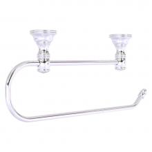 Allied Brass CC-25EC-PC - Carolina Crystal Collection Under Cabinet Paper Towel Holder - Polished Chrome