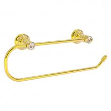 Allied Brass CC-25EW-PB - Carolina Crystal Collection Wall Mounted Paper Towel Holder - Polished Brass