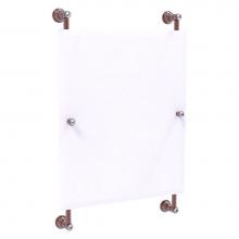Allied Brass CC-27-92-CA - Carolina Crystal Collection Rectangular Frameless Rail Mounted Mirror - Antique Copper