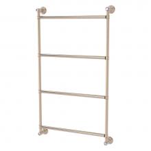 Allied Brass CC-28-24-PEW - Carolina Crystal Collection 4 Tier 24 Inch Ladder Towel Bar - Antique Pewter