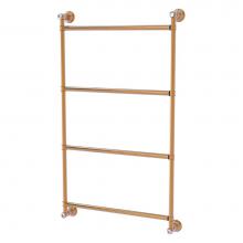 Allied Brass CC-28-30-BBR - Carolina Crystal Collection 4 Tier 30 Inch Ladder Towel Bar - Brushed Bronze