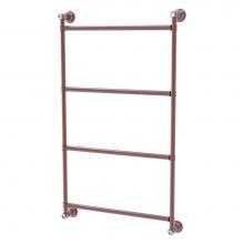 Allied Brass CC-28-30-CA - Carolina Crystal Collection 4 Tier 30 Inch Ladder Towel Bar - Antique Copper