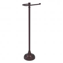 Allied Brass CC-29-ABZ - Carolina Crystal Collection Free Standing Euro Style Toilet Paper Holder - Antique Bronze