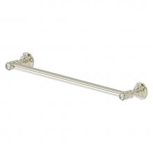 Allied Brass CC-41-30-PNI - Carolina Crystal Collection 30 Inch Towel Bar - Polished Nickel