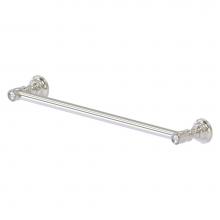 Allied Brass CC-41-36-SN - Carolina Crystal Collection 36 Inch Towel Bar - Satin Nickel