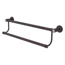 Allied Brass CC-72-36-VB - Carolina Crystal Collection 36 Inch Double Towel Bar - Venetian Bronze