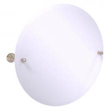 Allied Brass CC-90-PEW - Carolina Crystal Collection Frameless Round Tilt Mirror with Beveled Edge - Antique Pewter