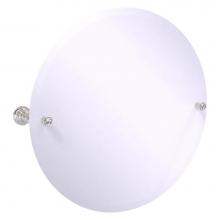 Allied Brass CC-90-SN - Carolina Crystal Collection Frameless Round Tilt Mirror with Beveled Edge - Satin Nickel