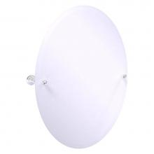 Allied Brass CC-91-PC - Carolina Crystal Collection Frameless Oval Tilt Mirror with Beveled Edge - Polished Chrome